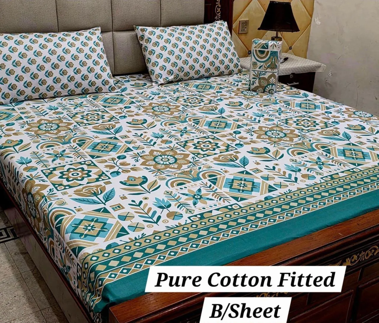 Pure Cotton Fitted Bedsheet (20)