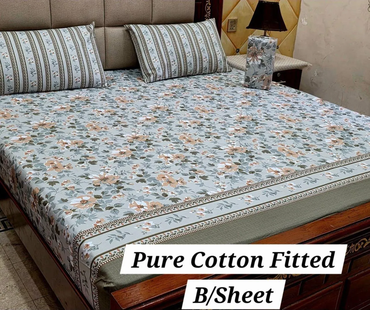 Pure Cotton Fitted Bedsheet (21)