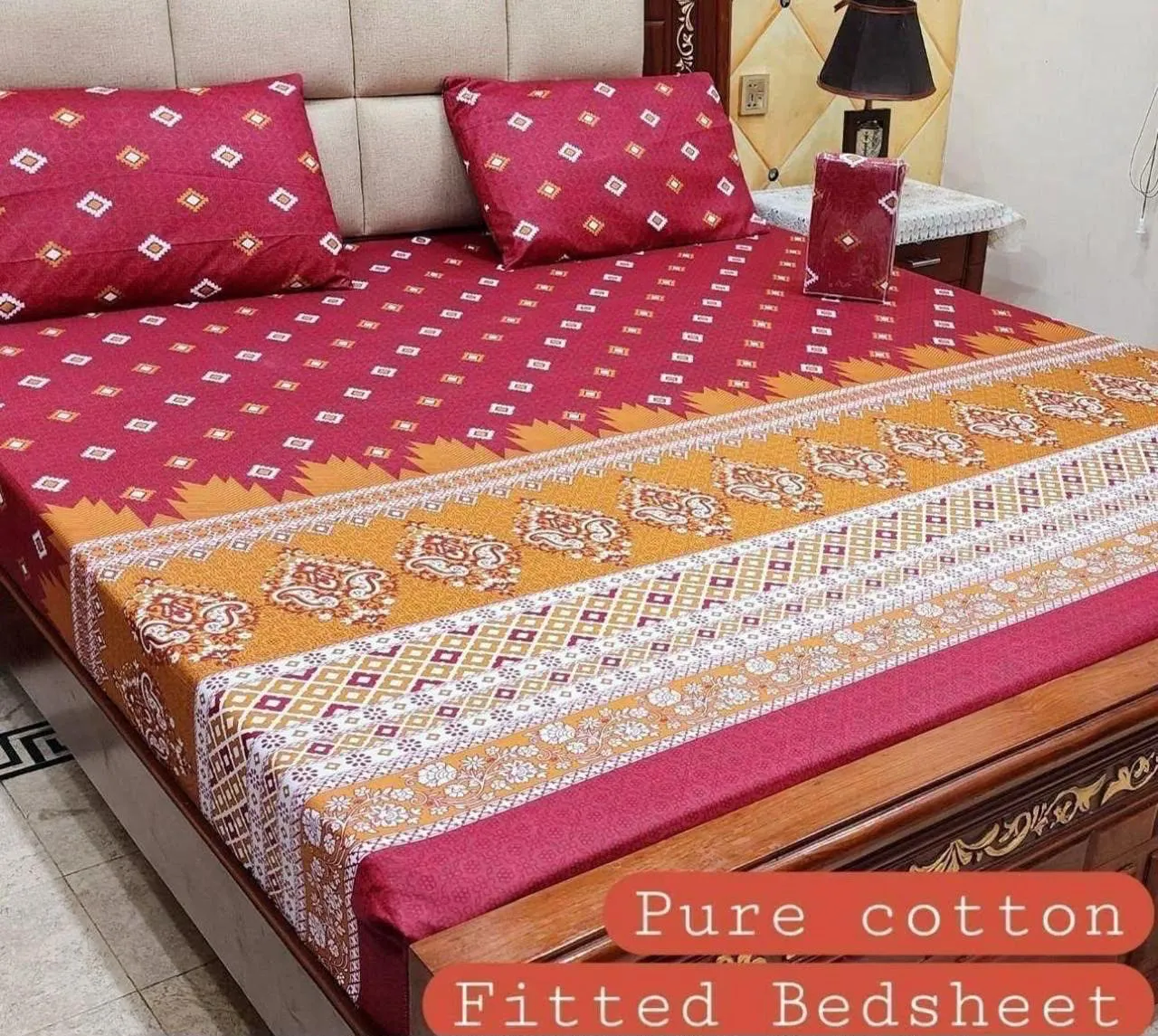 Pure Cotton Fitted Bedsheet (28)