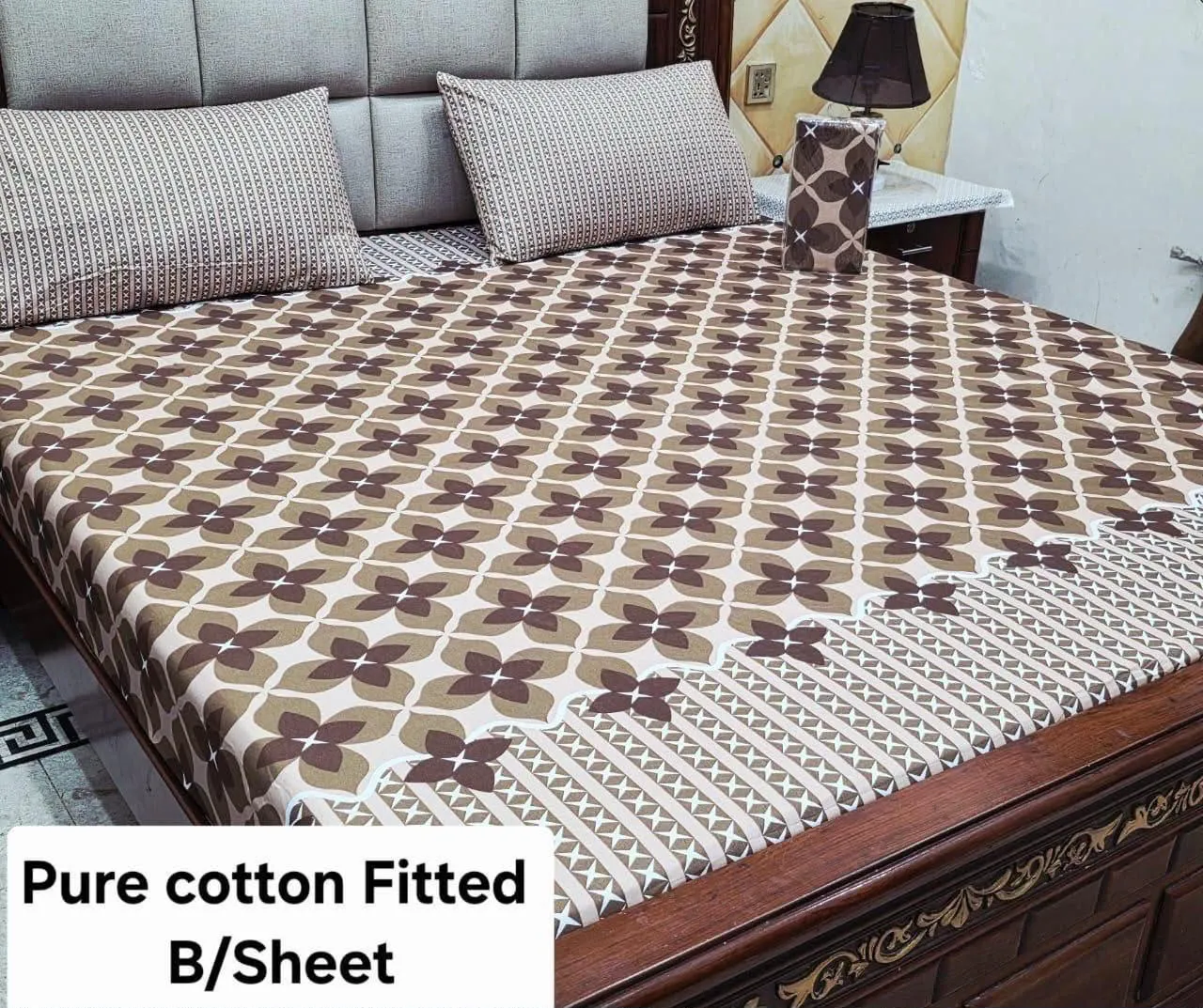 Pure Cotton Fitted Bedsheet (30)