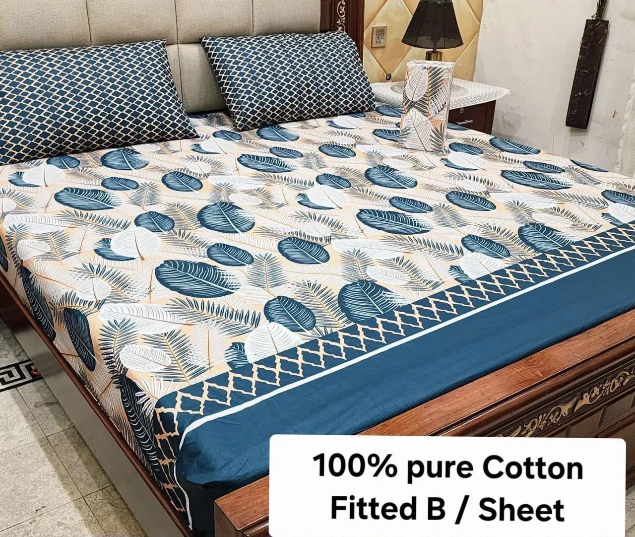 Pure Cotton Fitted Bedsheet (31)