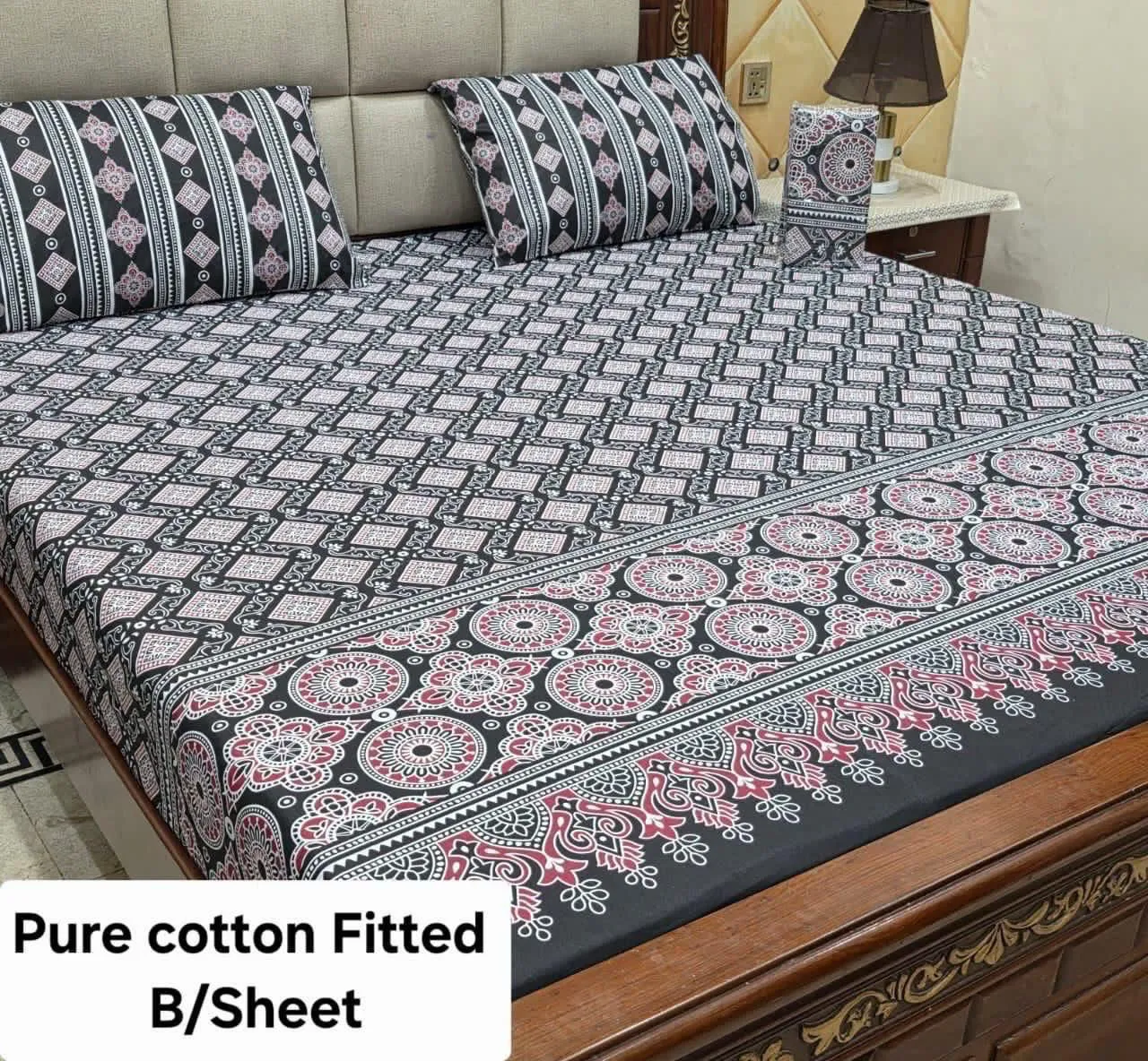 Pure Cotton Fitted Bedsheet (32)