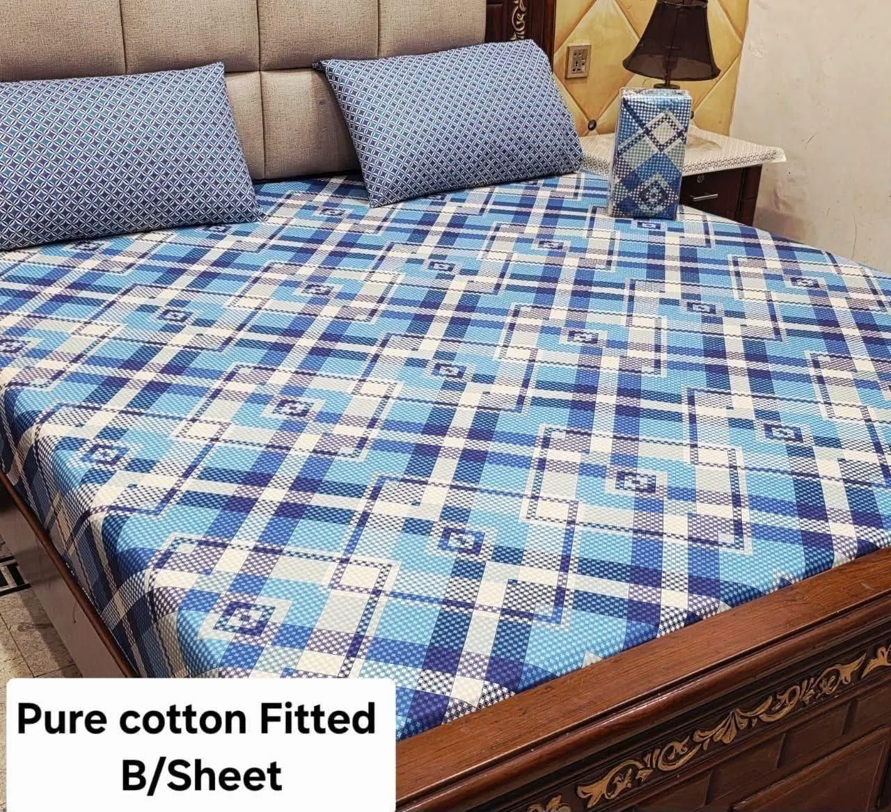 Pure Cotton Fitted Bedsheet (34)