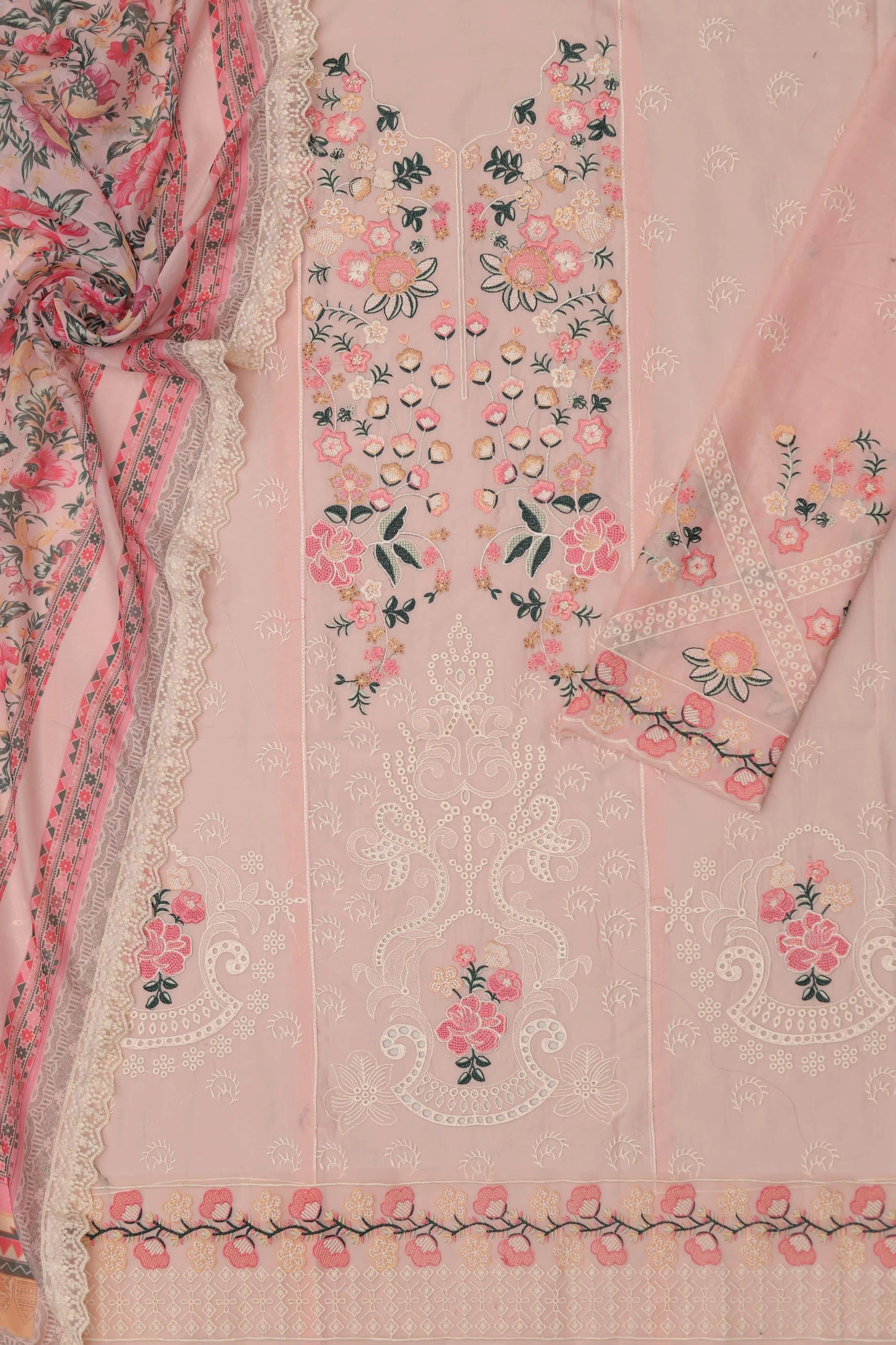 Faiza Faisal Multi Head Lawn | Embroidered 3 Piece Collection