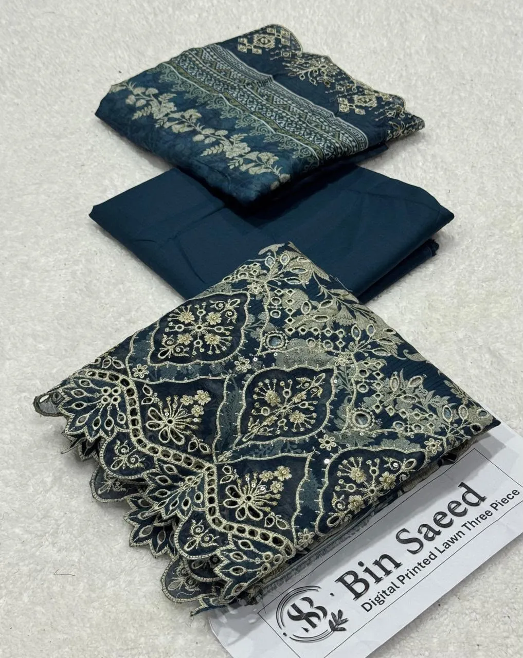Bin Saeed Cutwork Lawn 2026 (2)