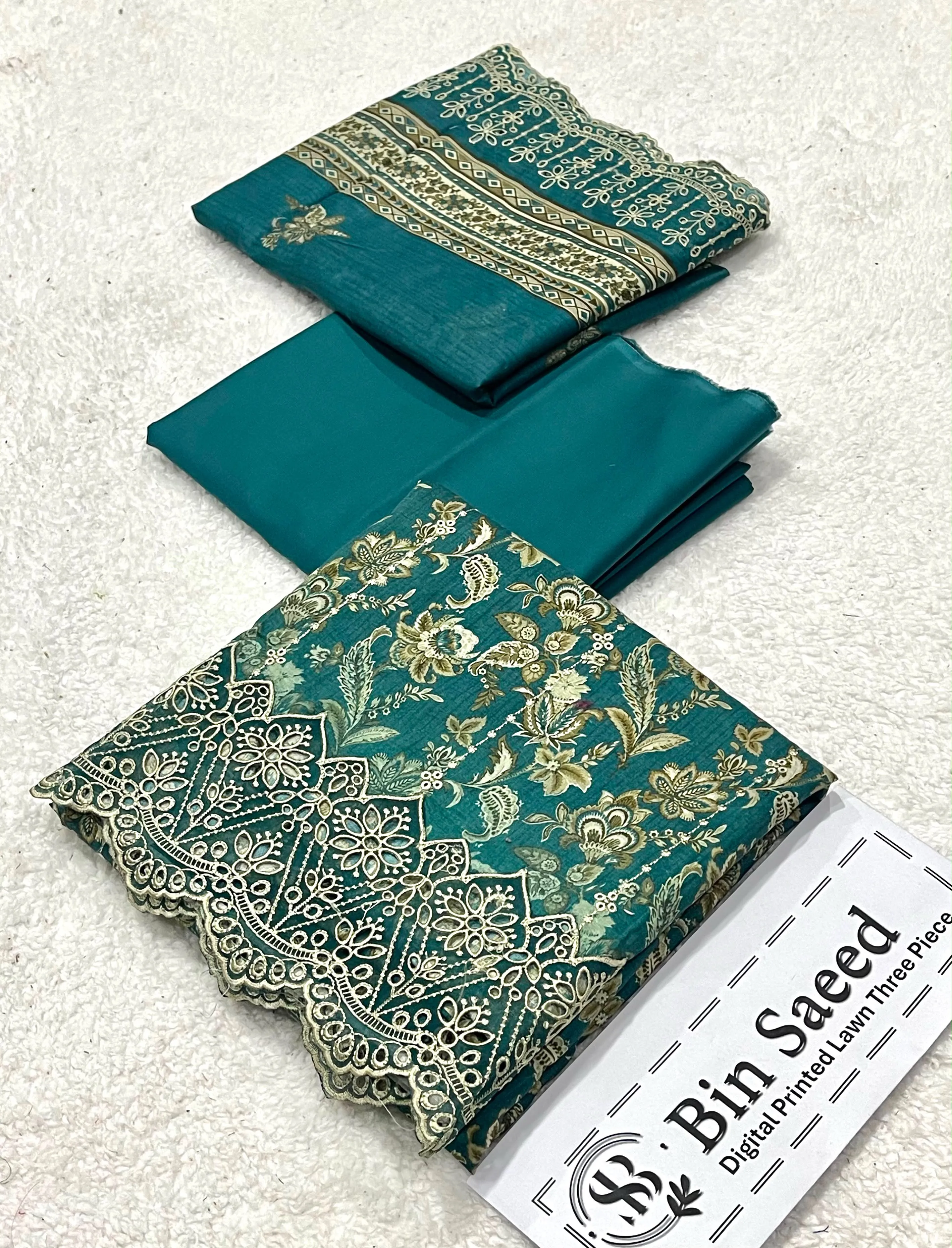 Bin Saeed Cutwork Lawn 2026 (11)