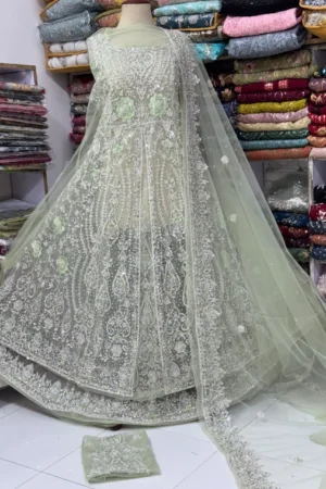 Net Open Style Bridal Maxi
