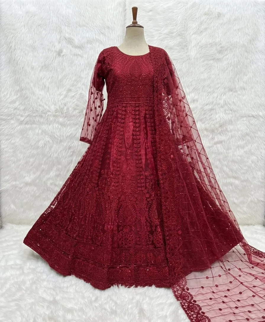 Net Party Wear Maxi (3)