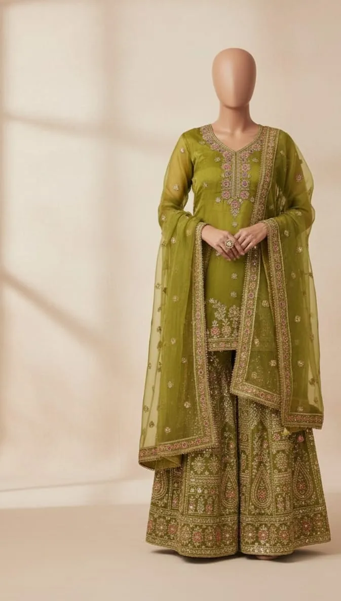 Organza Tissue Sharara Set (2)