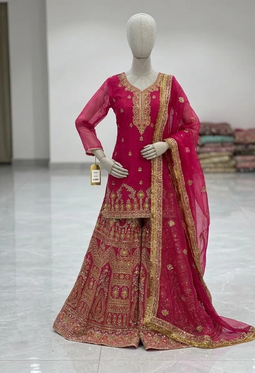 Organza Tissue Sharara Set (6)