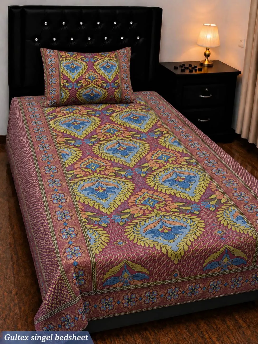 Gultex Multani Bedsheet 2 Piece | Single Bed Cotton Set