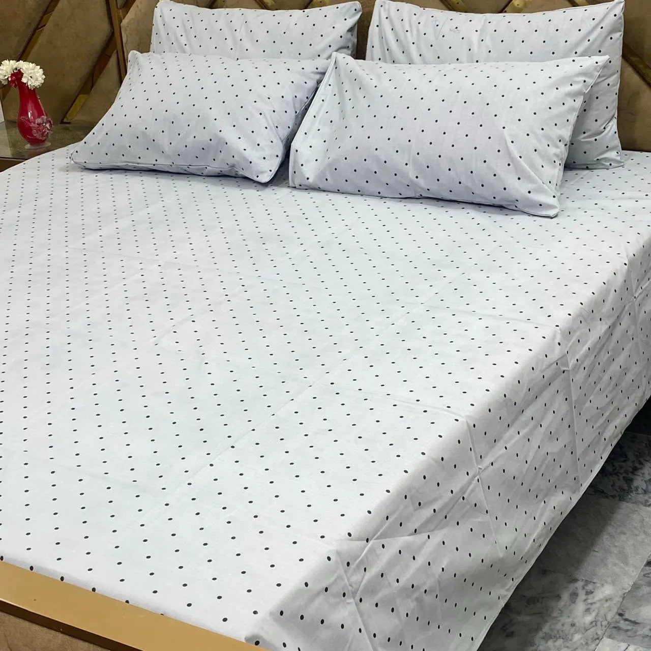 Pure Cotton Bedsheet 5 Piece Set (3)