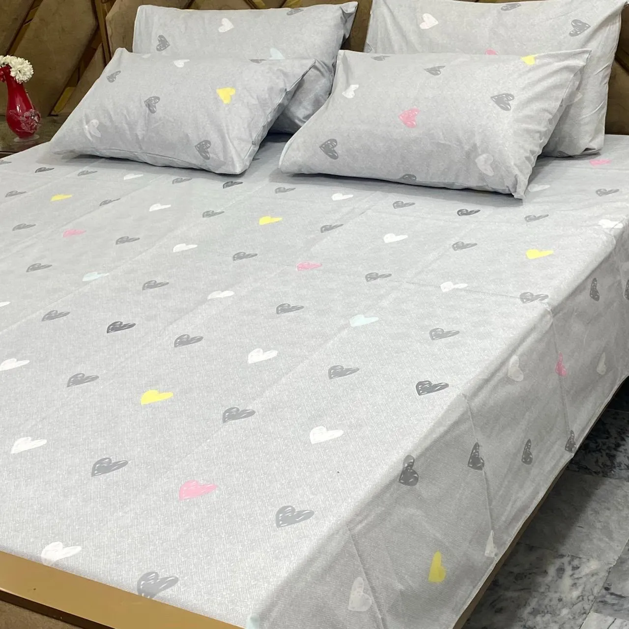Pure Cotton Bedsheet 5 Piece Set (4)