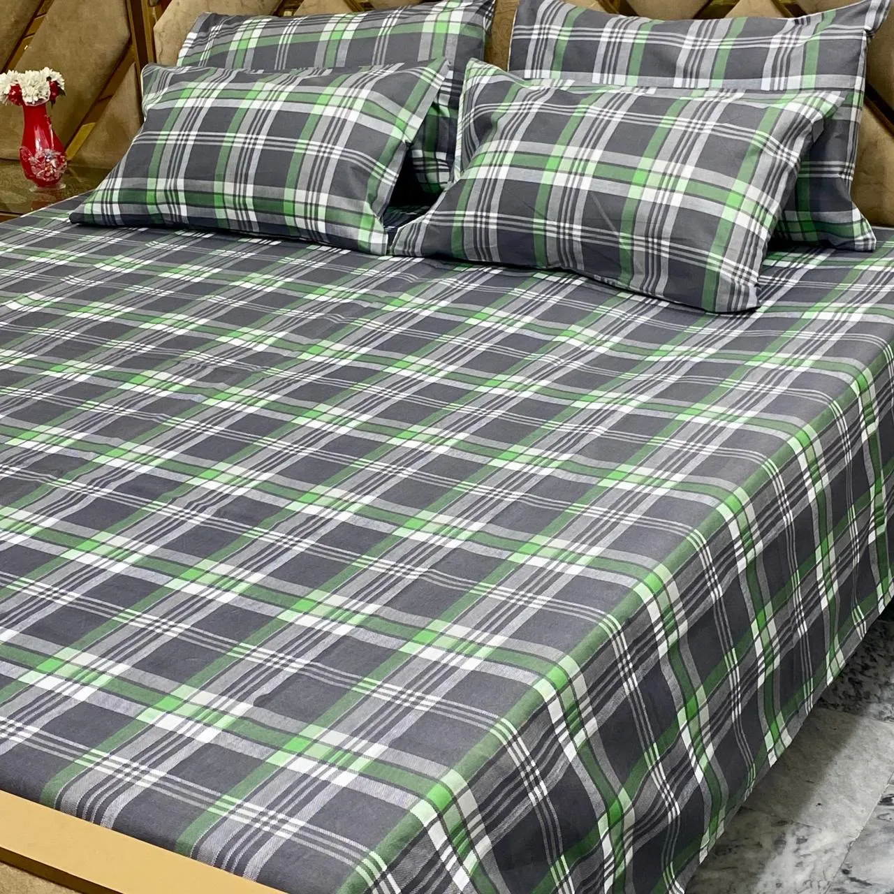 Pure Cotton Bedsheet 5 Piece Set (11)