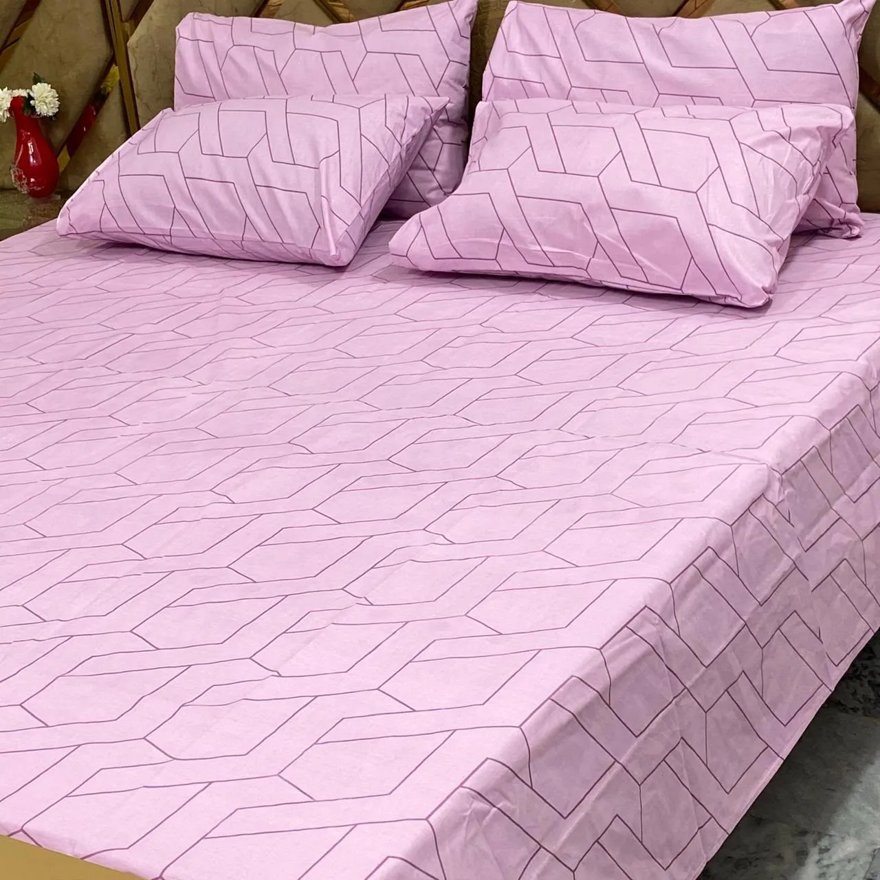 Pure Cotton Bedsheet 5 Piece Set (14)