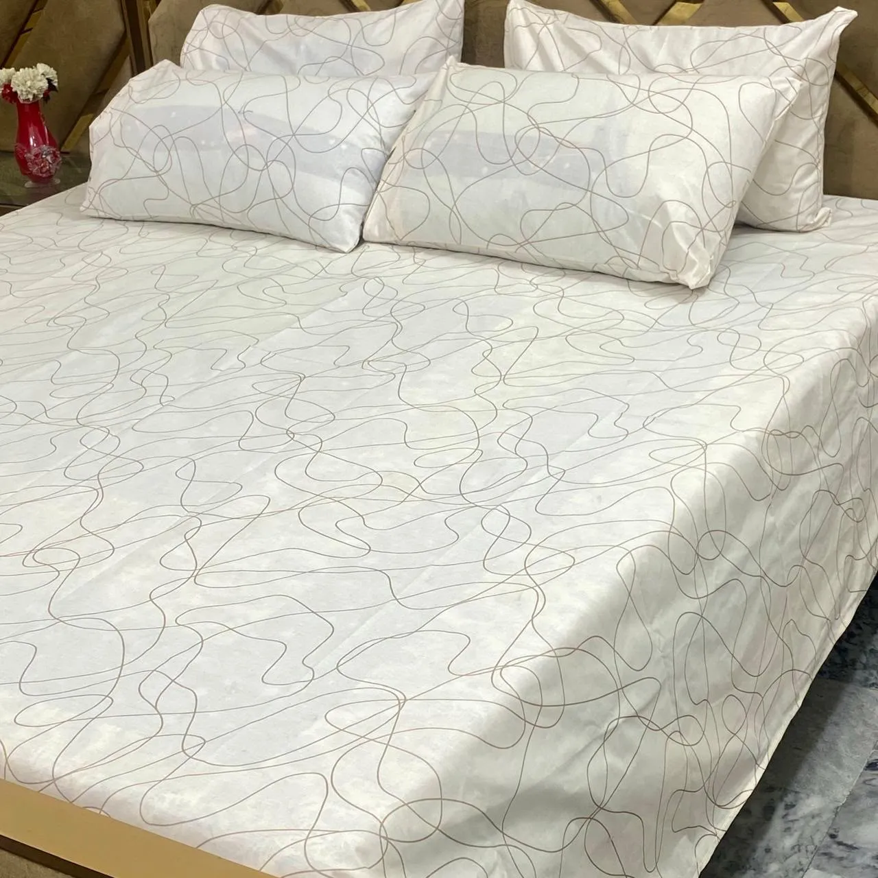 Pure Cotton Bedsheet 5 Piece Set (18)