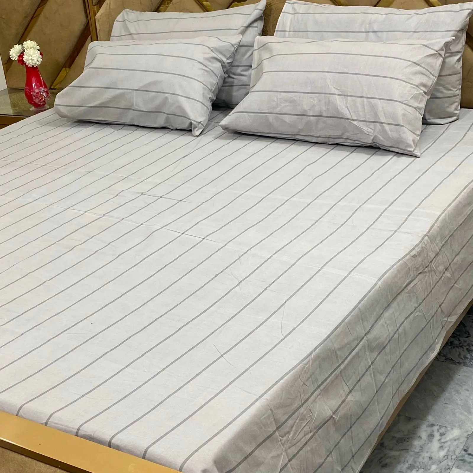 Pure Cotton Bedsheet 5 Piece Set (29)
