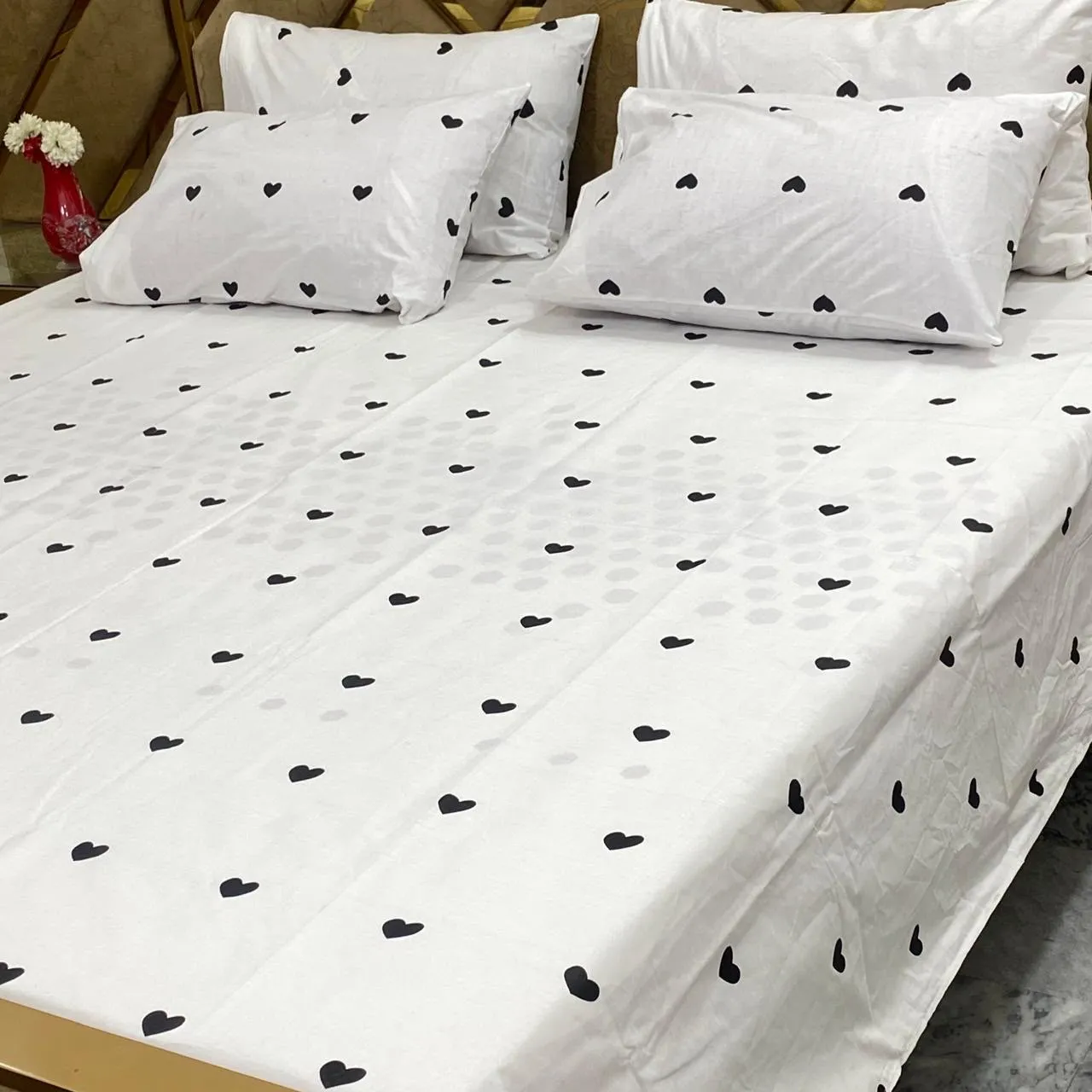 Pure Cotton Bedsheet 5 Piece Set (33)